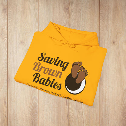 Quietly United in Loss Together Non-Profit / Saving Brown Babies Charity Sweatshirt à capuche, Grossesse et sensibilisation à la perte du nourrisson