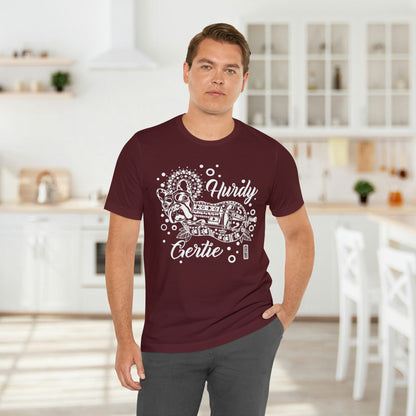 Hurdy Gertie Tee, Chemise Frenchton Dog Line Art