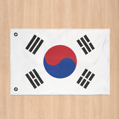 South Korea Flag with Grommets