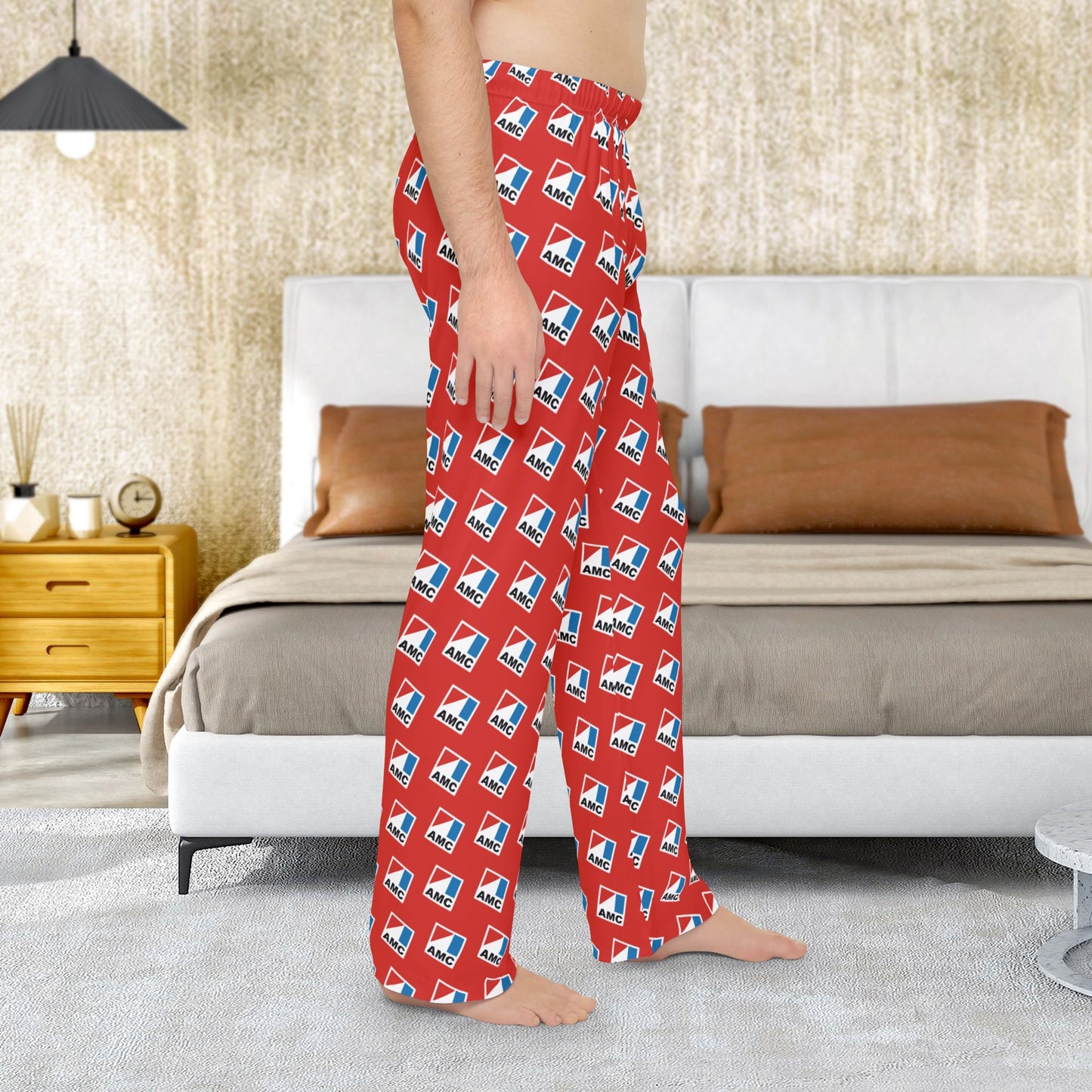 Men’s AMC Logo Red Pajama Pants