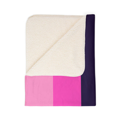 Fleece Sherpa Omnisexual Pride Flag Blanket