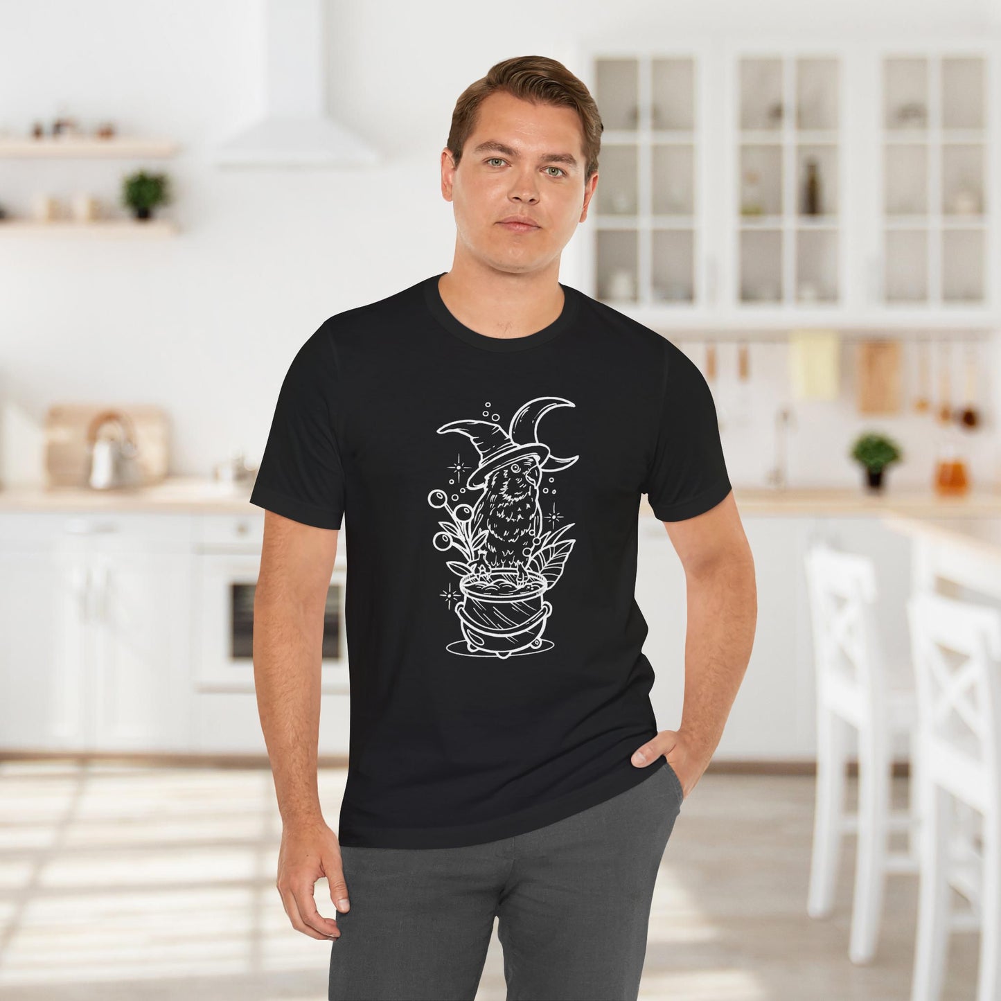 Witches' Brew Lovebird, Line Art Tee