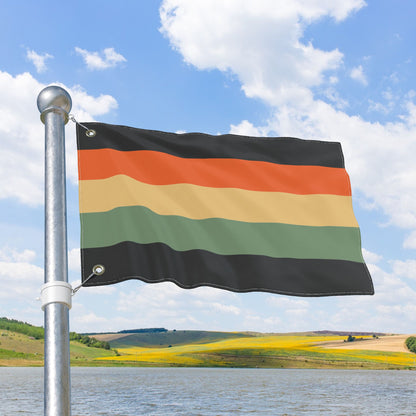 Anodiean Pride Horizontal-Stripes Flag with Grommets
