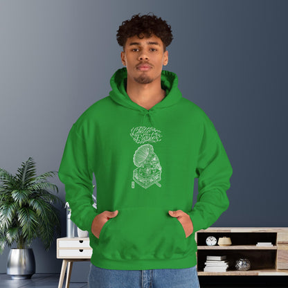 Ghetto Blaster, sudadera con capucha de arte lineal