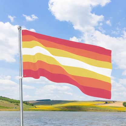 Non-Binary Girl Pride Flag with Grommets