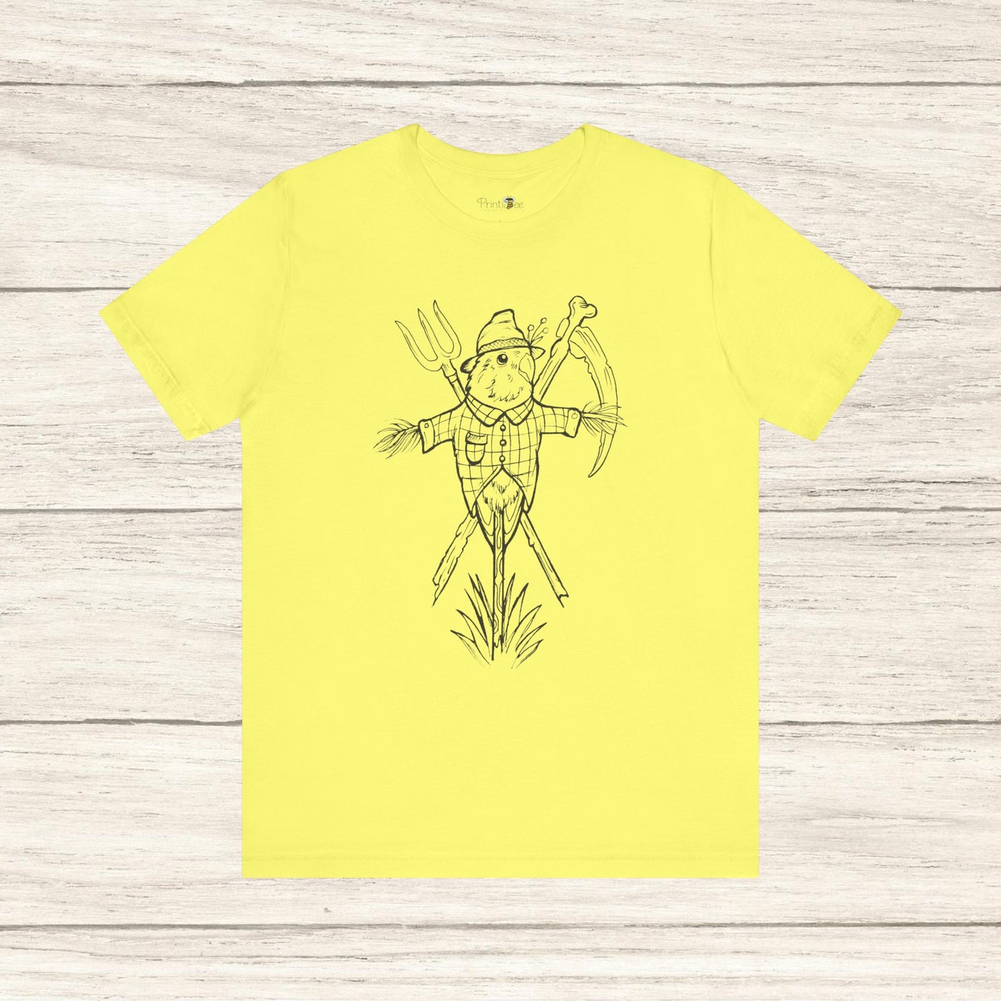 Scarecrow Lovebird, Line Art Tee