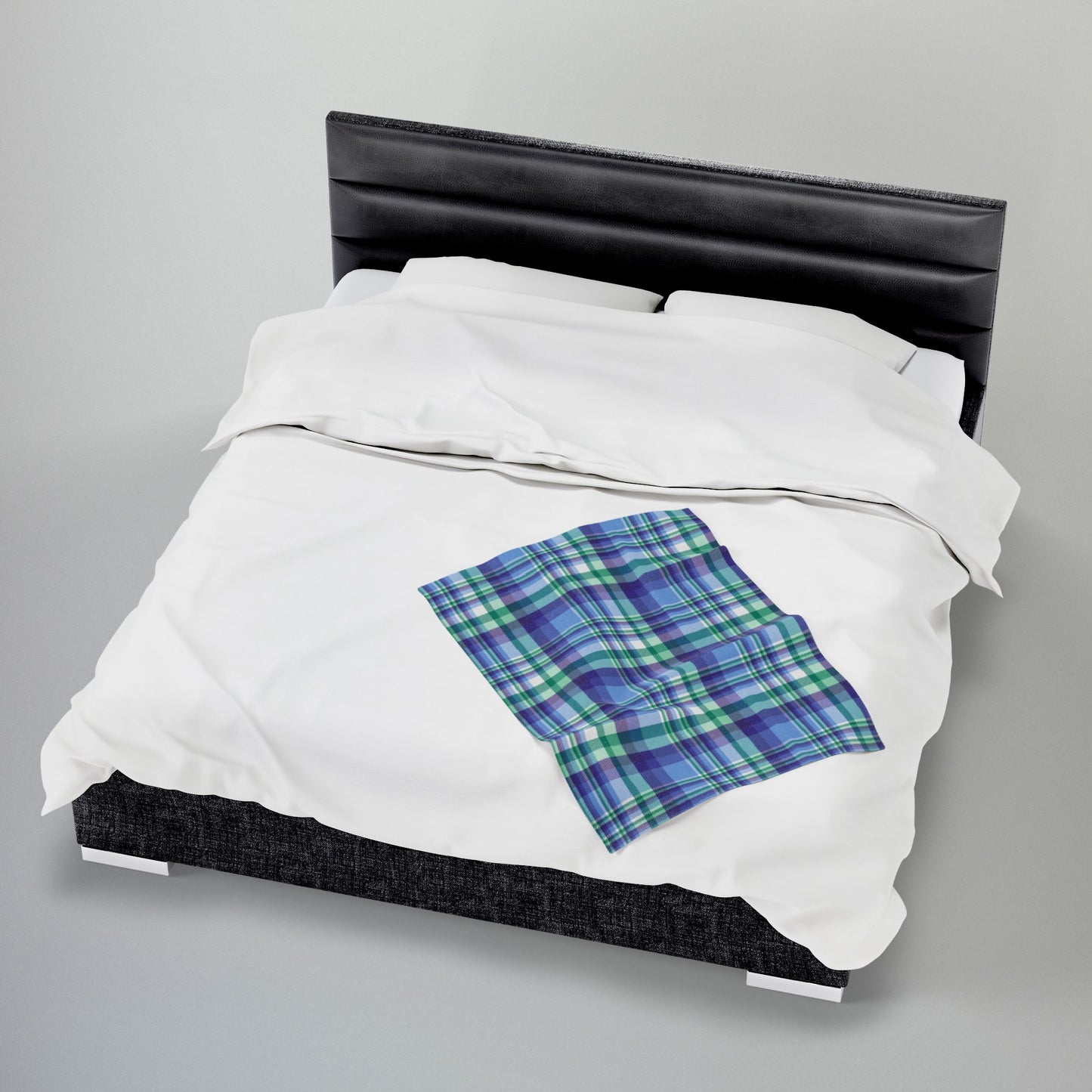 Gay Men Pride Plaid Velveteen Plush Blanket