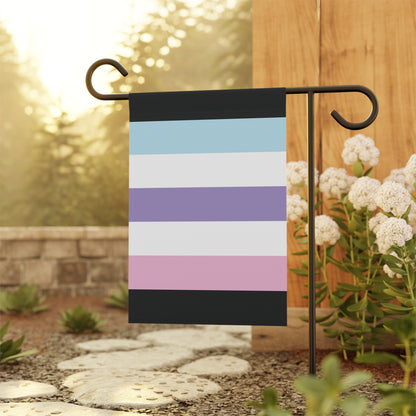 Androgyne Pride Pastel Garden Flag Banner