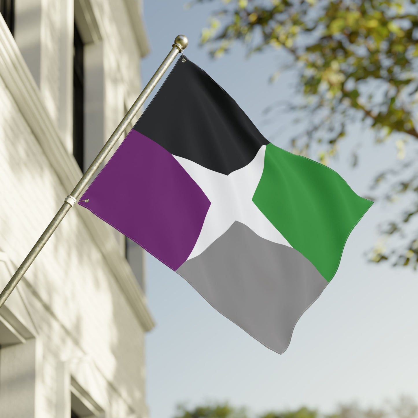 30'' × 40'' A-Spec Pride Flag with Grommets