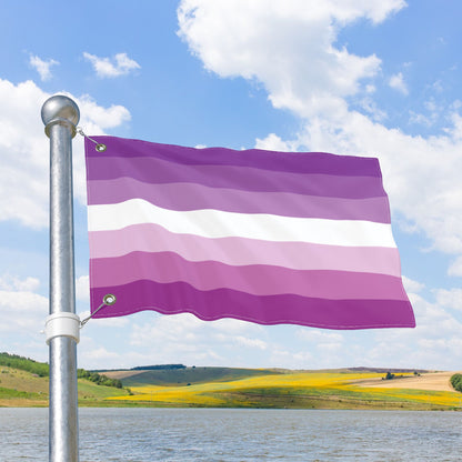 Femme Double-Sided Pride Flag with Grommets
