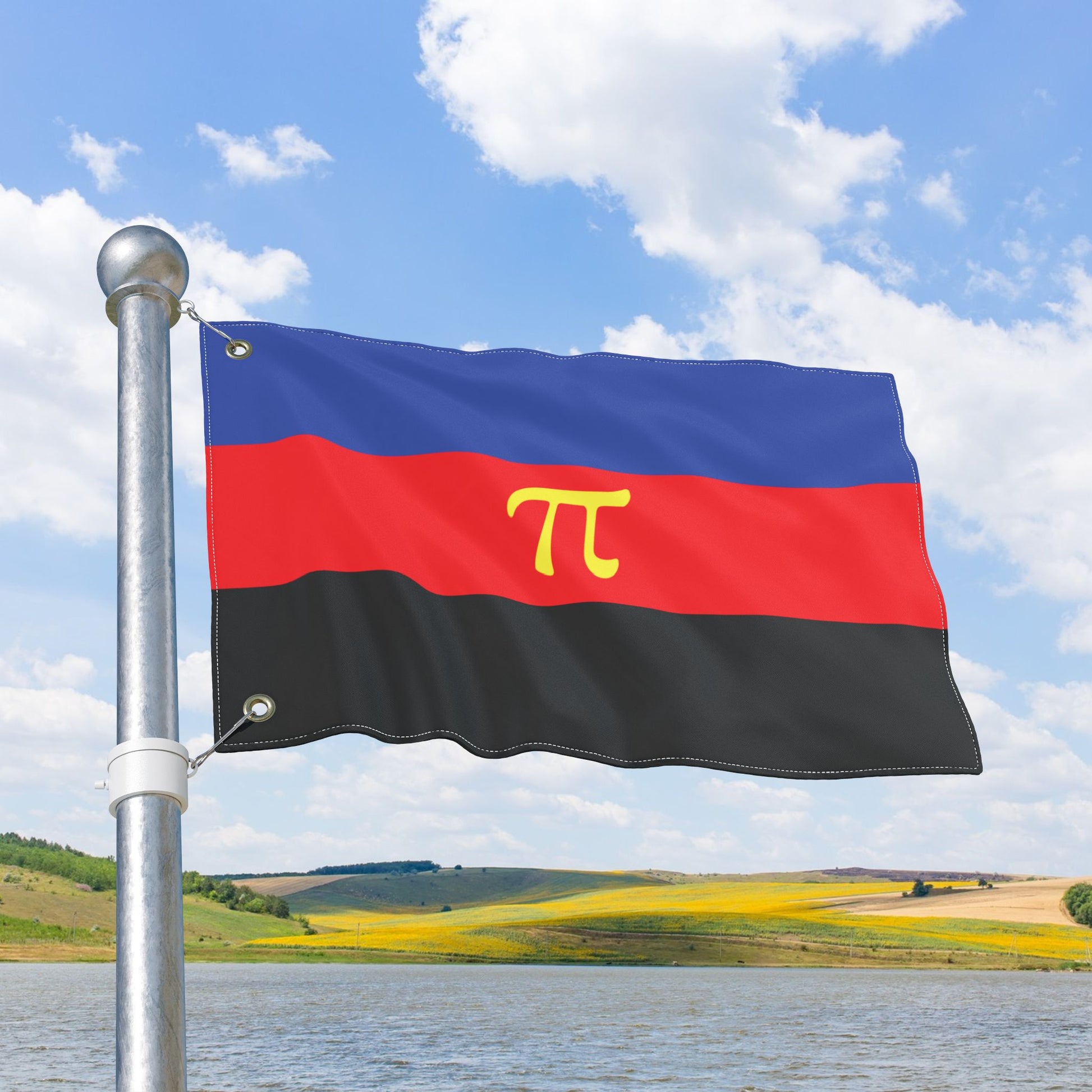 Polyamory Pi Pride Flag with Grommets