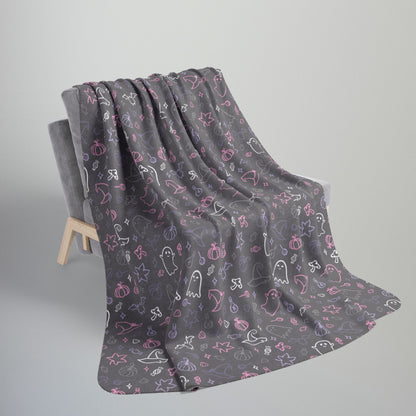 Cupiosexual Pride Halloween Fleece Sherpa Blanket