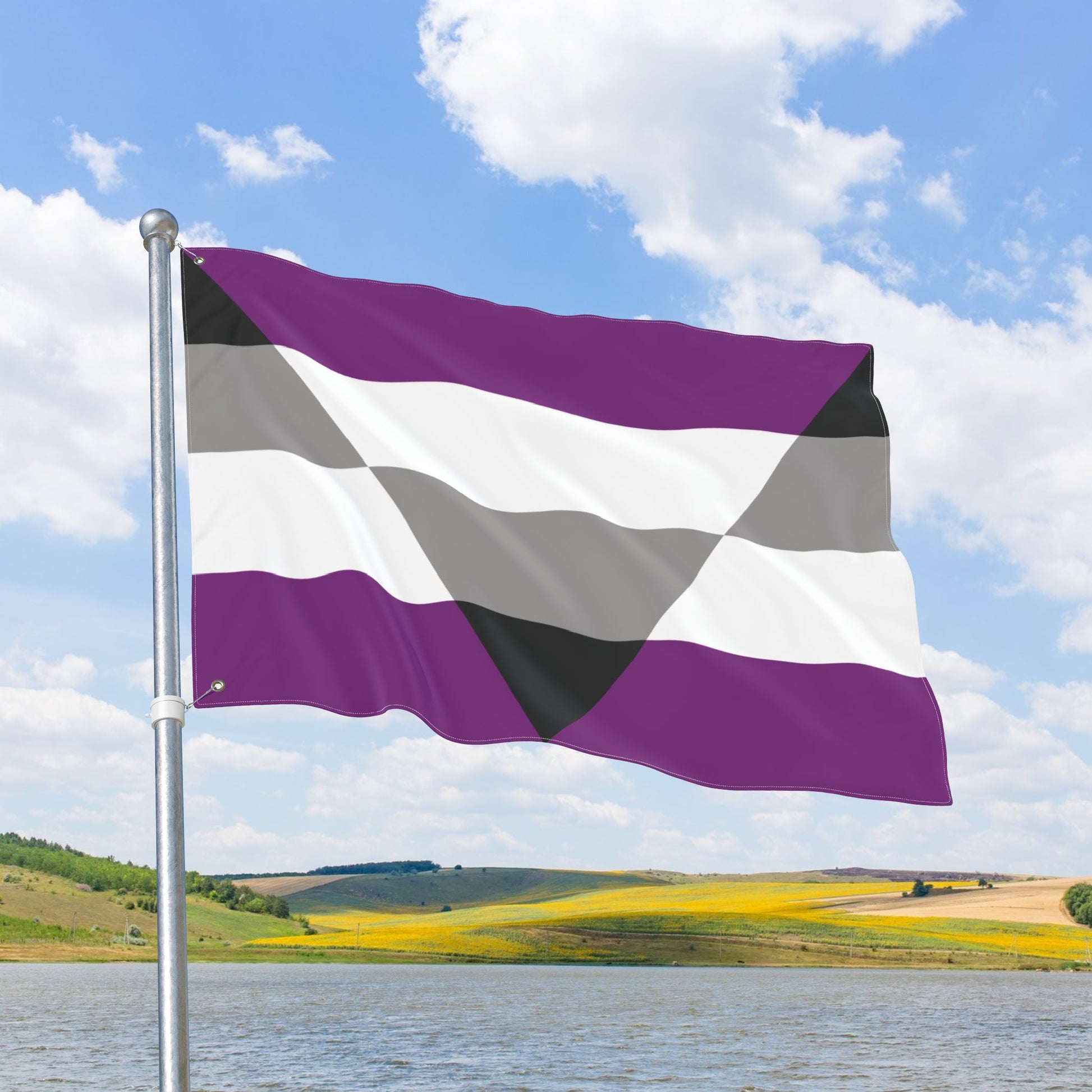Aegosexual Pride Flag with Grommets