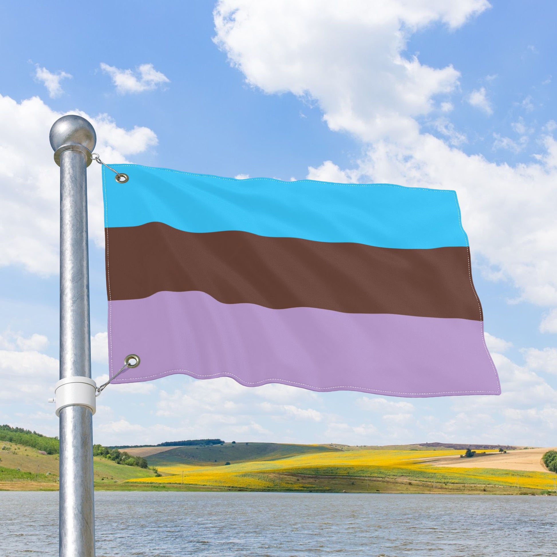 Androsexual Double-Sided Pride Flag with Grommets