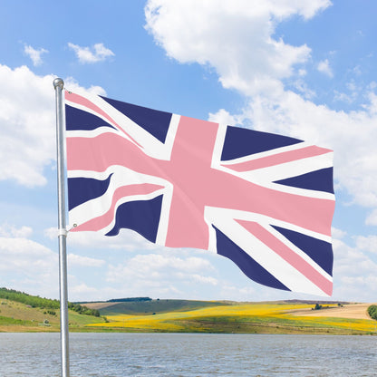 UK Gay Pride Pink Flag with Grommets