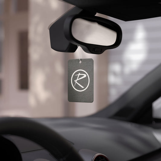 Rambler White Logo Black Air Freshener