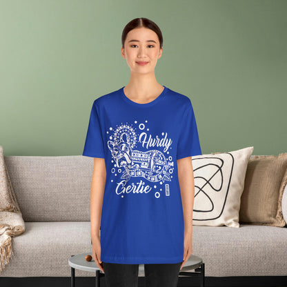 Hurdy Gertie Tee, Chemise Frenchton Dog Line Art