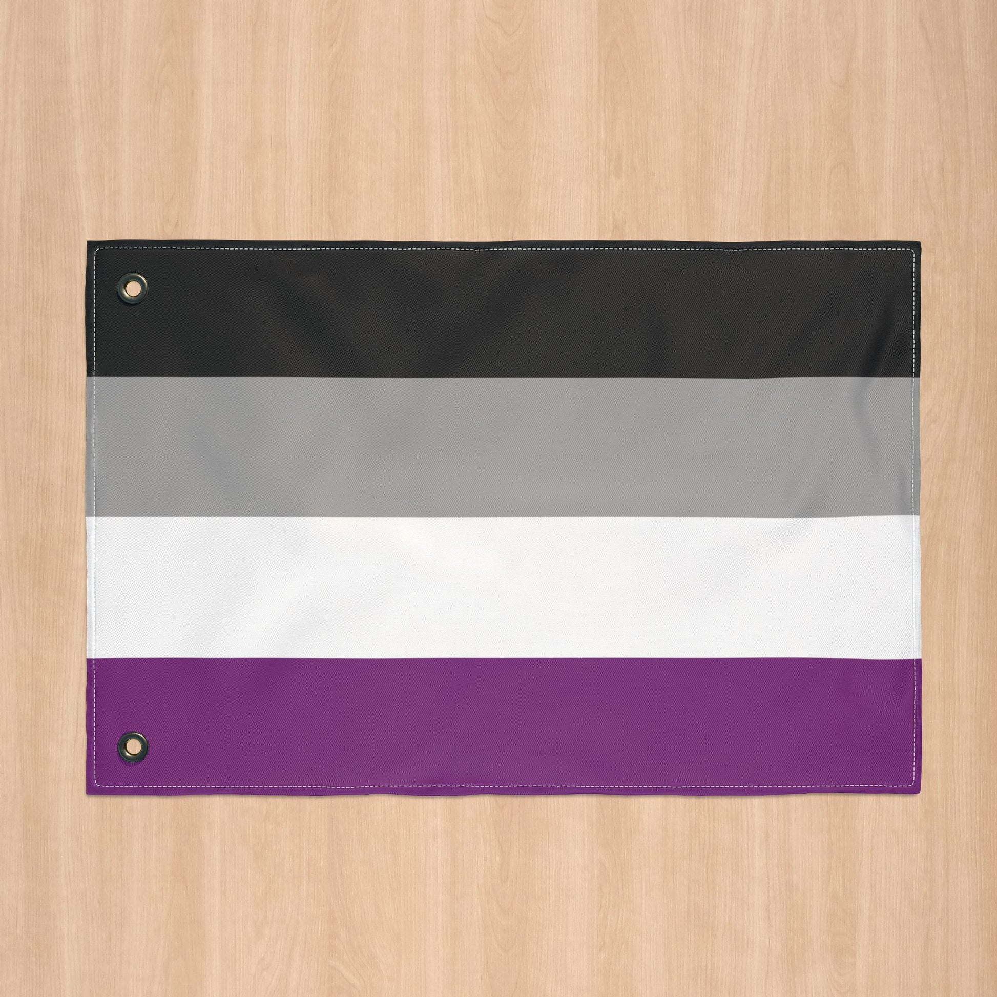 Asexual Pride Flag with Grommets