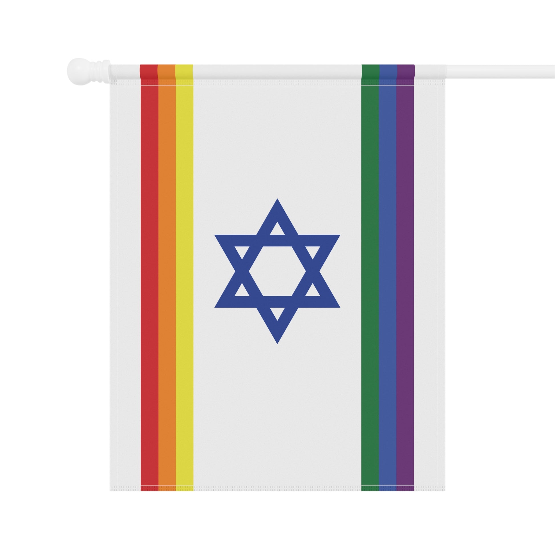 Israel Rainbow Pride Garden Flag Banner
