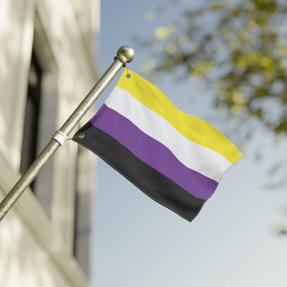 12'' × 18'' Non-Binary Pride Flag with Grommets