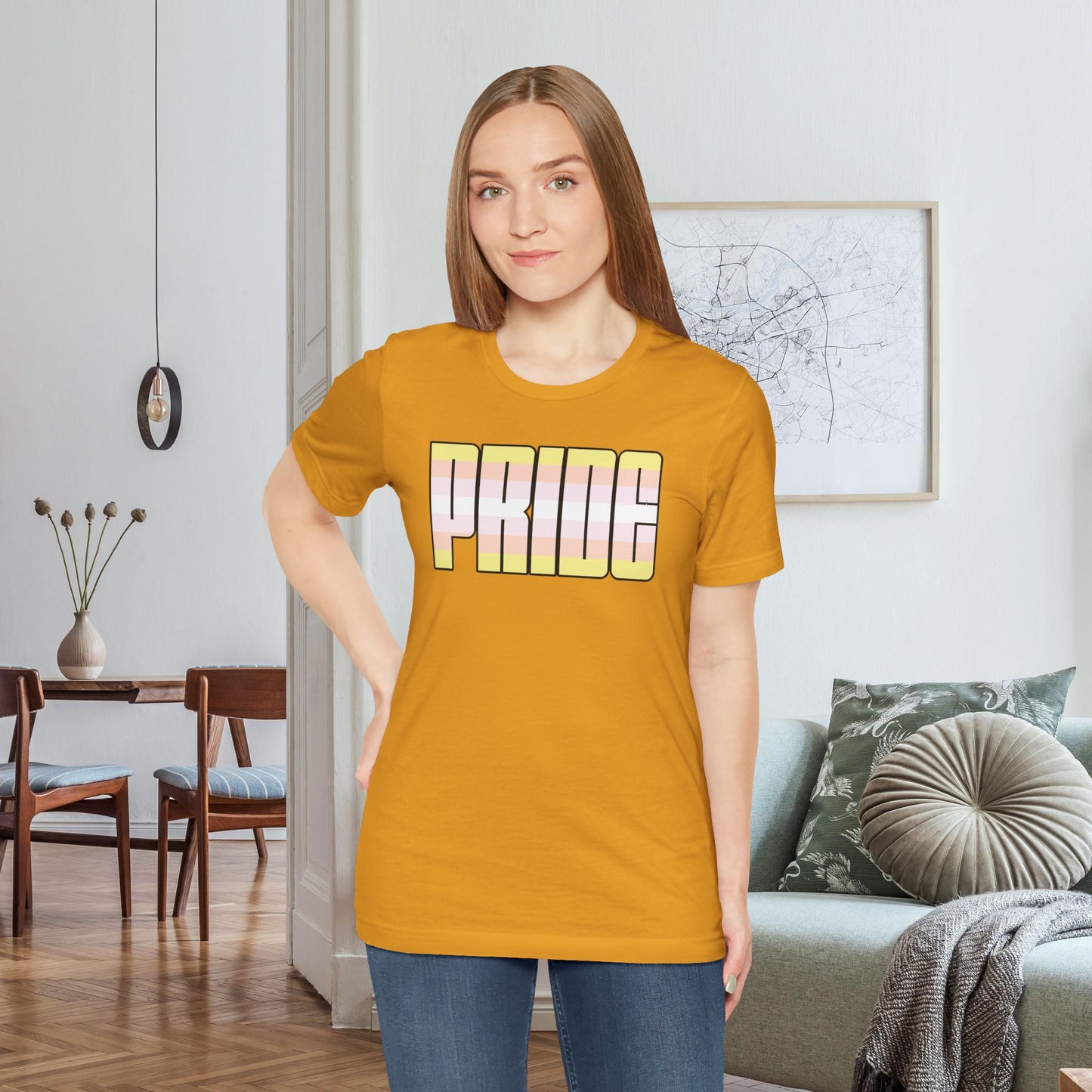 Mustard Pangender Pride Tee