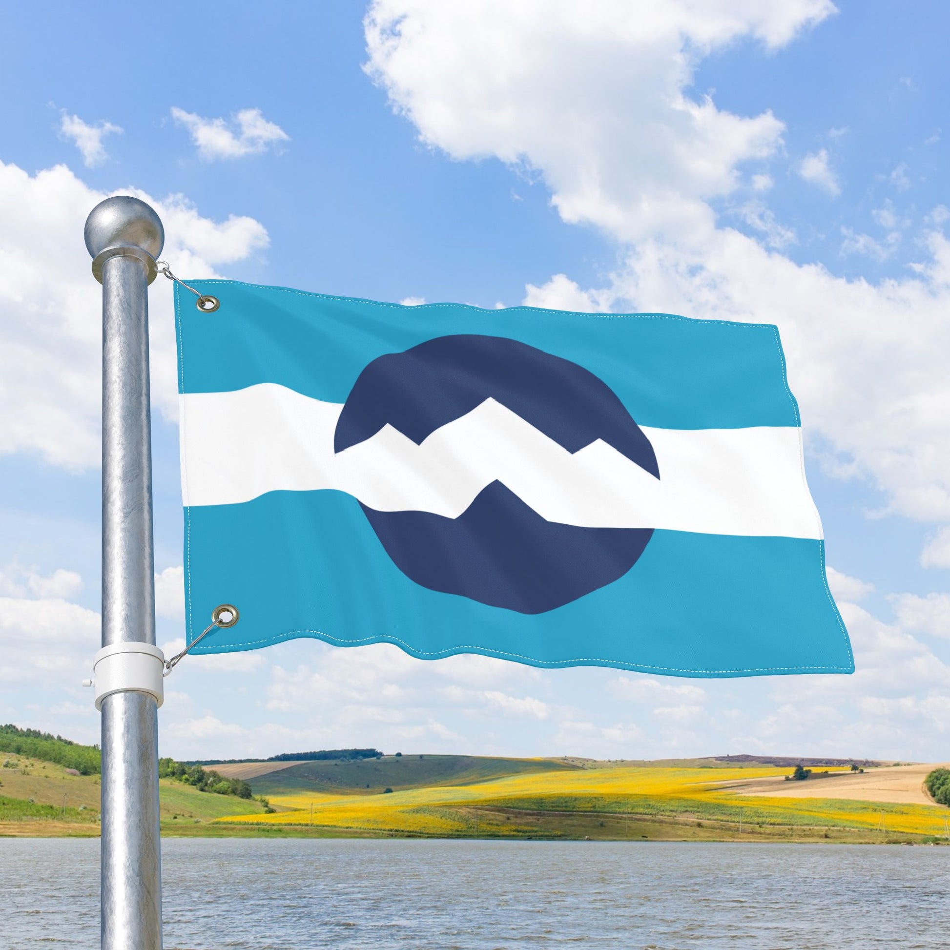 UT - Ogden, Utah Double-Sided Flag with Grommets