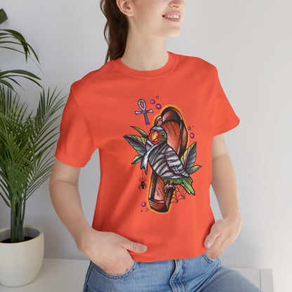 Mummy Lovebird Hand-Drawn & Hand-Colored Tee