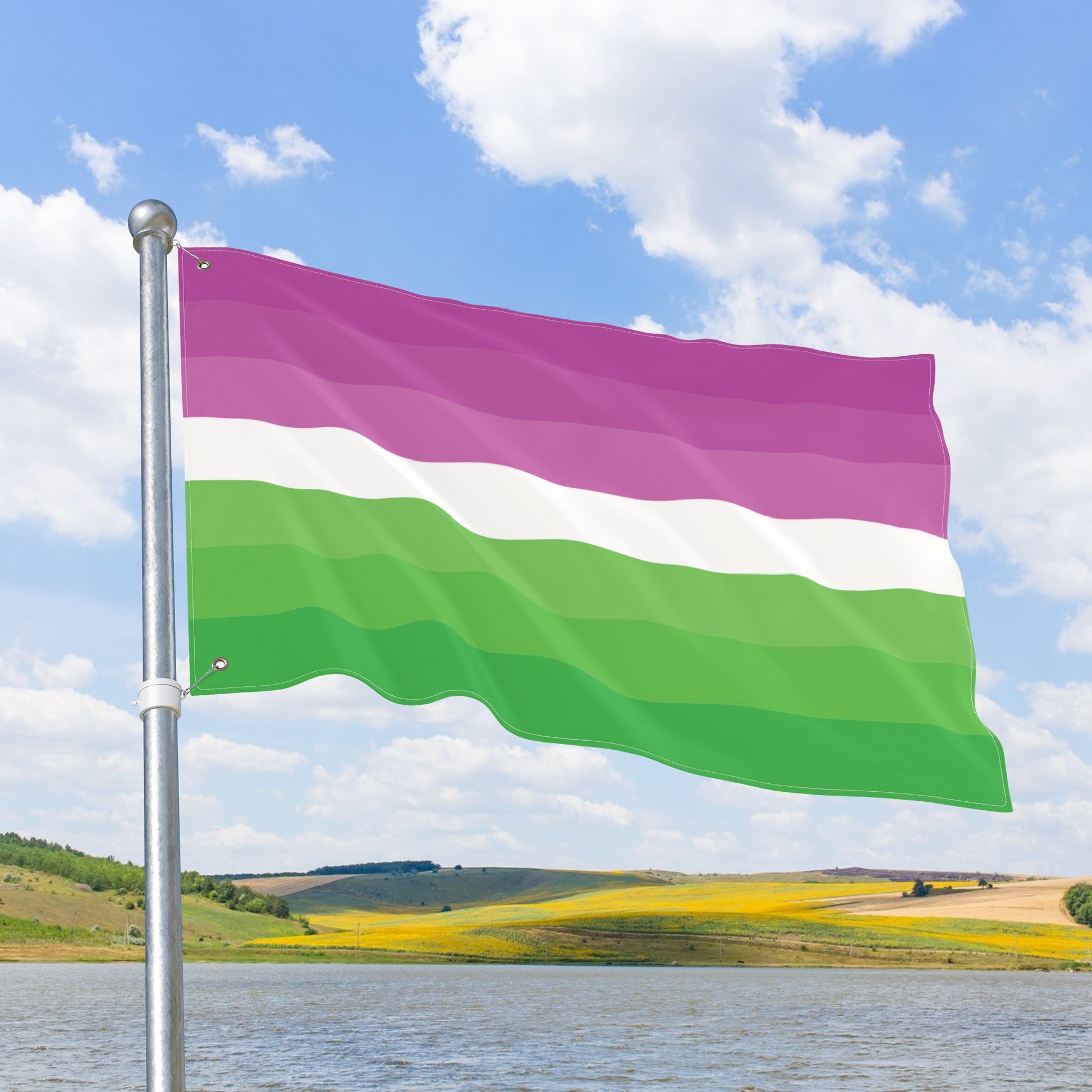 Petalsexual Double-Sided Pride Flag with Grommets