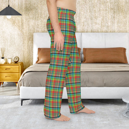 Men’s Red, Green & Blue Ohio Plaid Pajama Pants