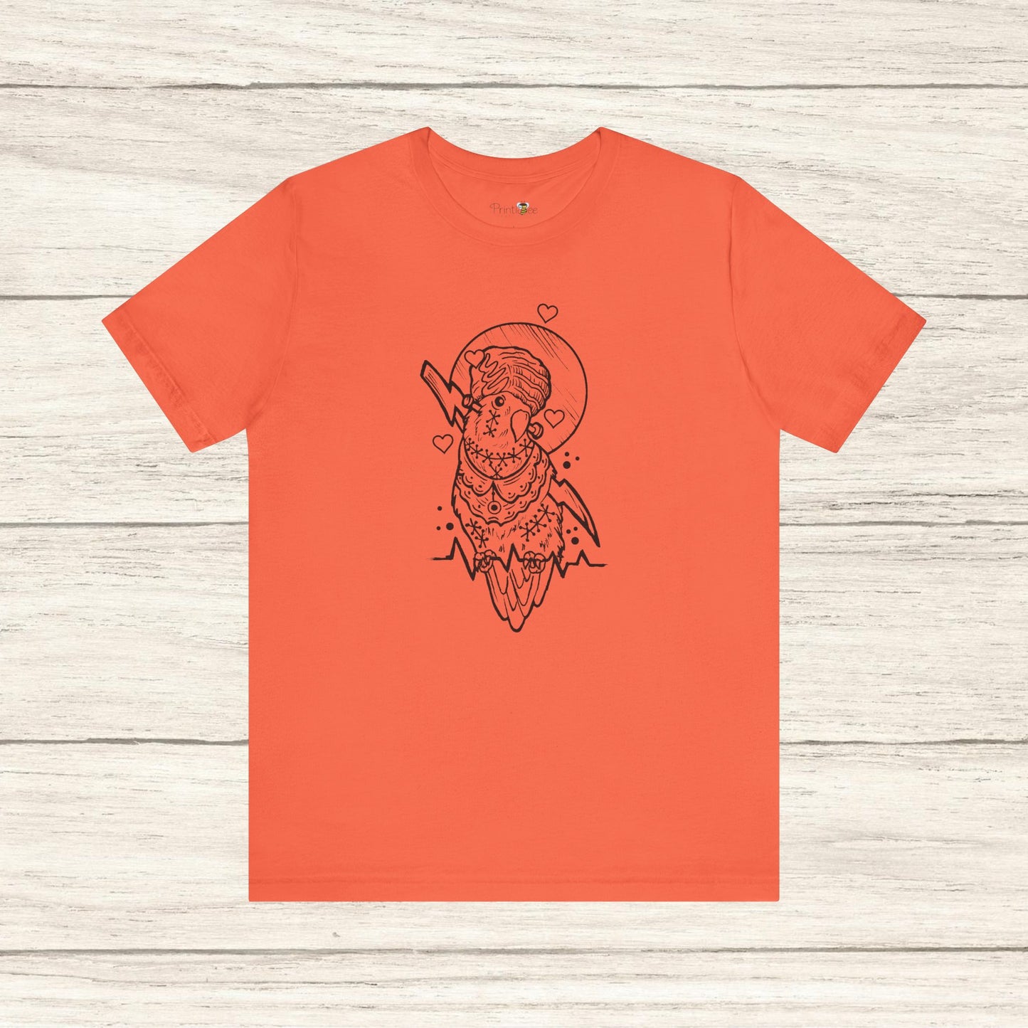 Bride of Frankenstein Lovebird, Line Art Tee