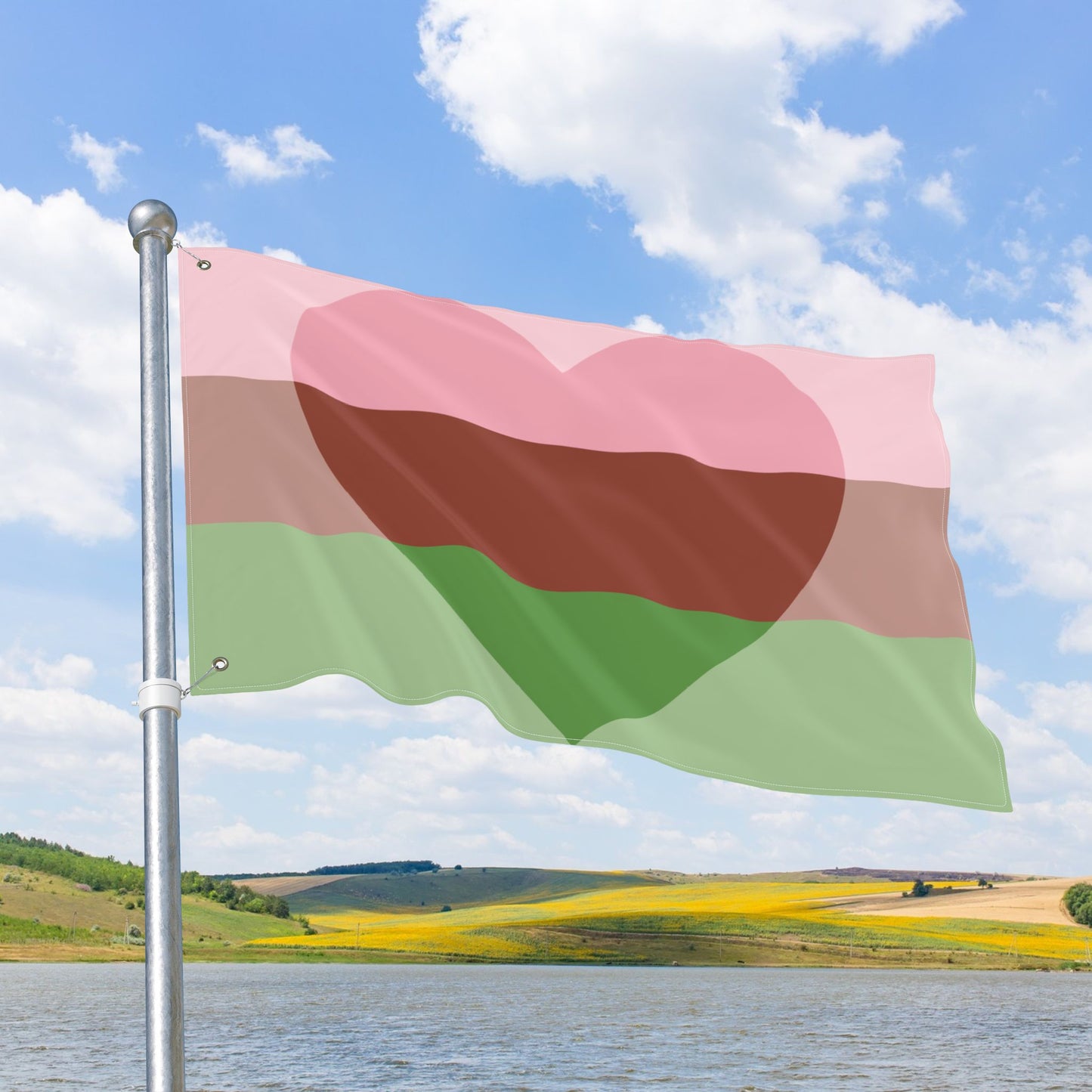 Gyneromantic Pride Flag with Grommets
