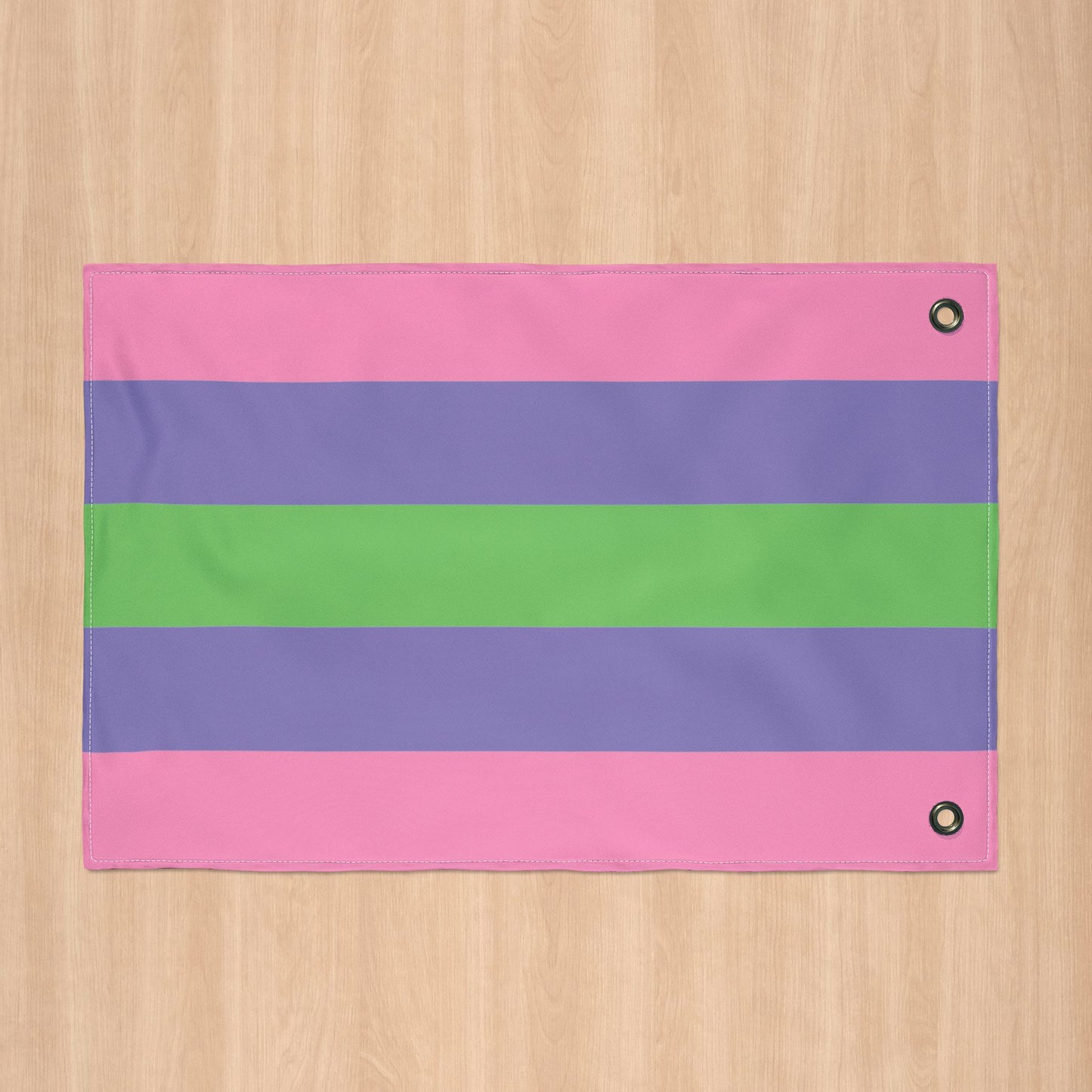 Trigender Double-Sided Pride Flag with Grommets