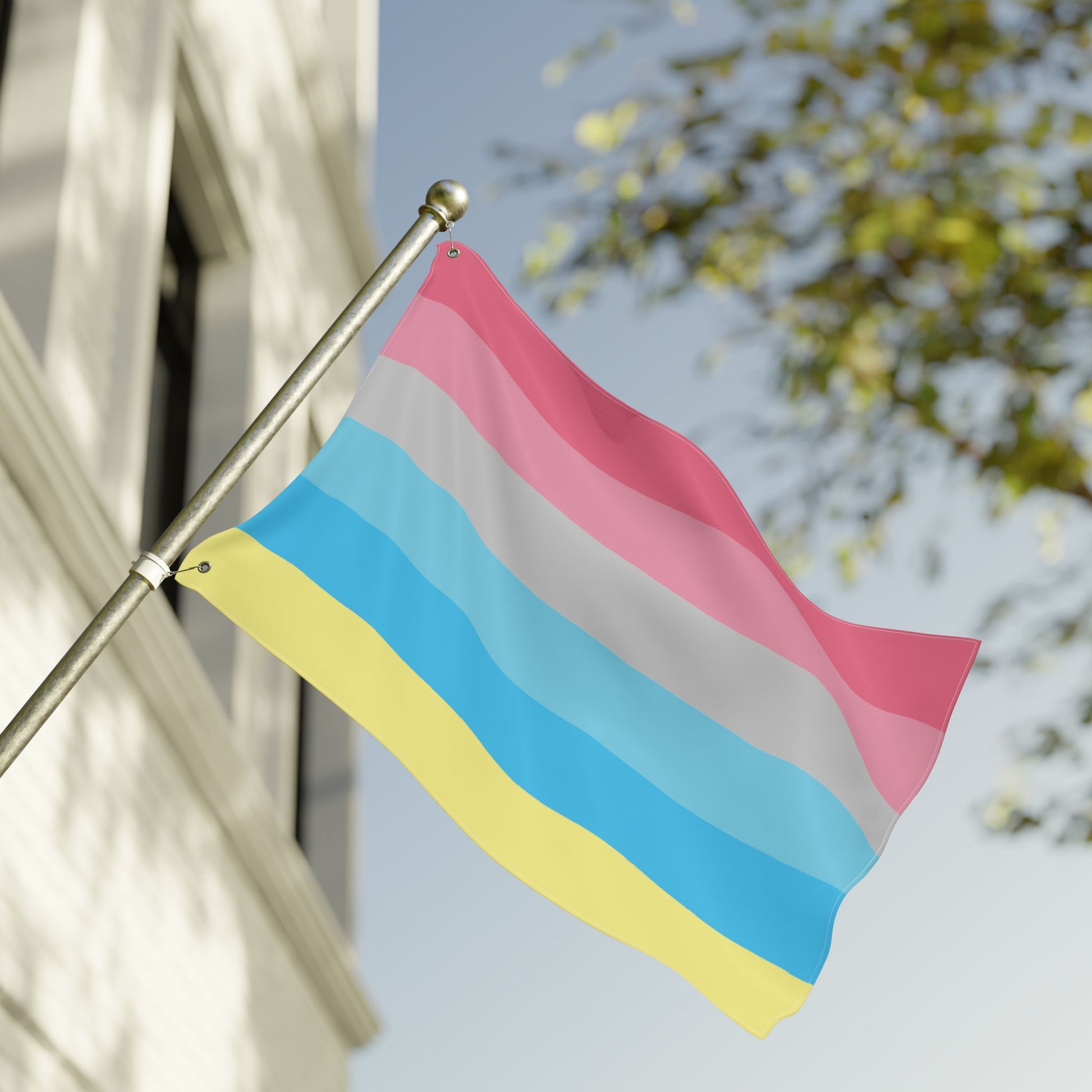 24'' × 36'' Genderflux Double-Sided Pride Flag with Grommets