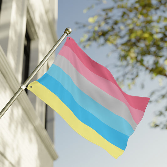 24'' × 36'' Genderflux Double-Sided Pride Flag with Grommets