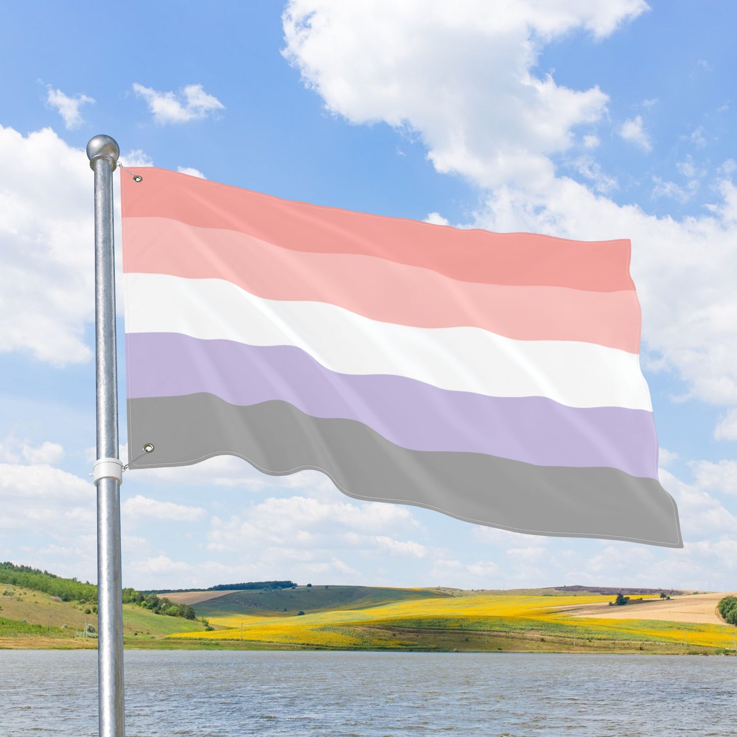 Cupioromantic Pride Flag with Grommets