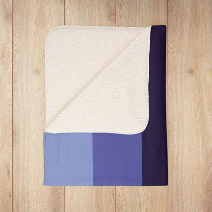 Fleece Sherpa Omnisexual Pride Flag Blanket