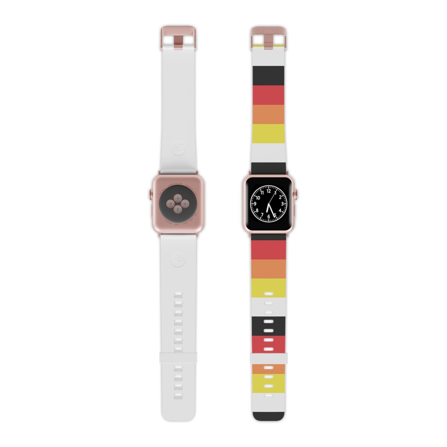 8'' × 0.75'' 42 - 44 mm Rose Gold Lithromantic Pride Apple Watch Sport Band