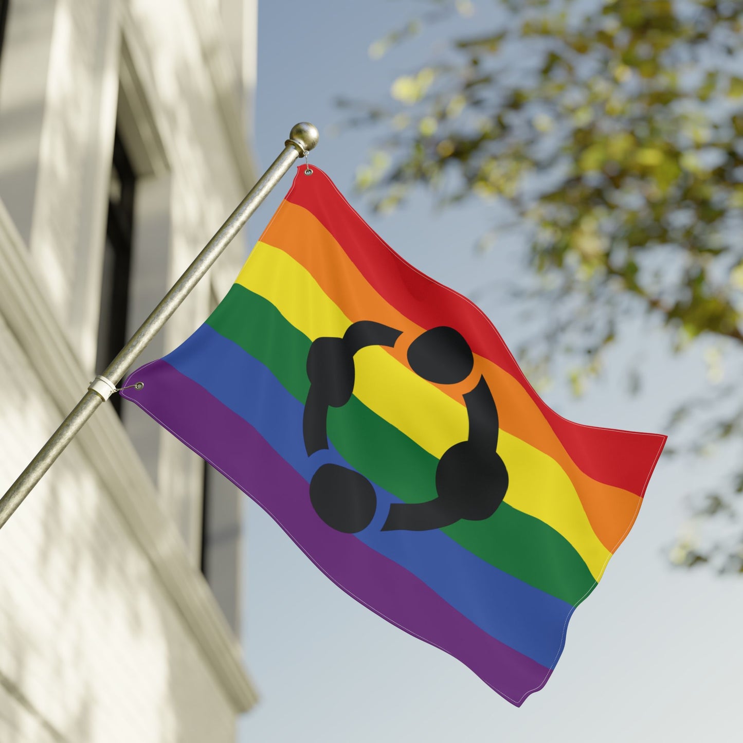 24'' × 36'' Fetish Rainbow Pride Flag with Grommets