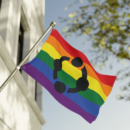 24'' × 36'' Fetish Rainbow Pride Flag with Grommets