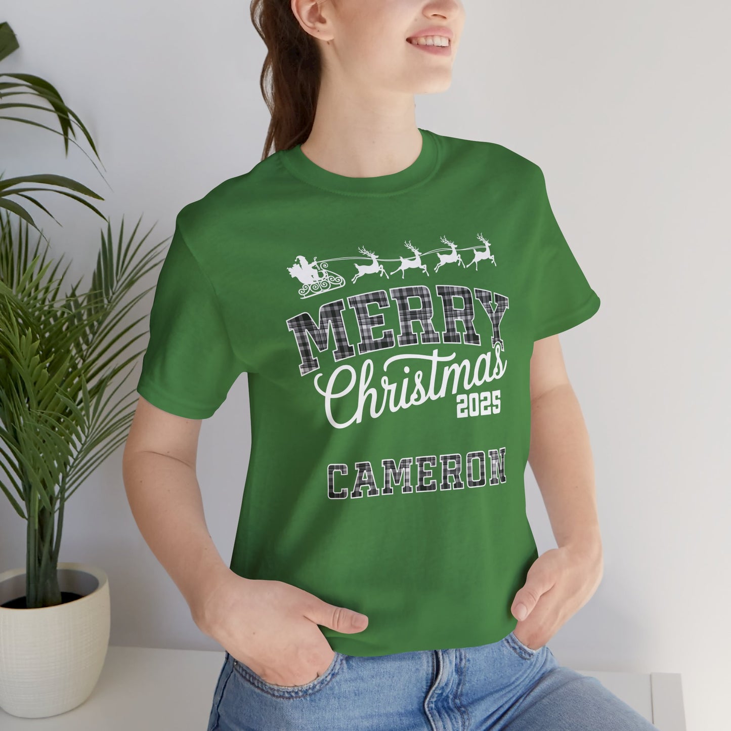 Custom Ohio Christmas Plaid Tee or Pajama Top