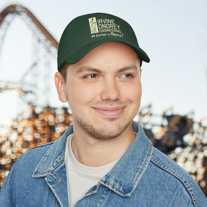 Dark Green One size IOE Logo Printed Low-Profile Cap • Irvine Ondrey Engineering