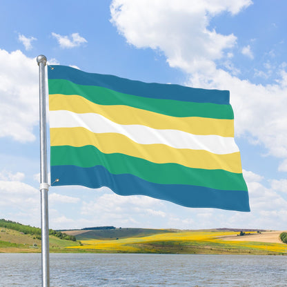 Non-Binary Man Pride Flag with Grommets