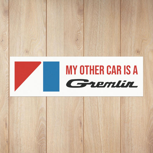 My Other Car is a Gremlin, AMC Black Logos Custom Car Magnet