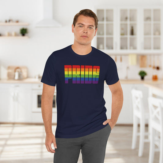 LGBTQIA+ Rainbow Pride Tee, LGBTQ+ Pride Shirt, LGBTQ Rainbow Graphic T-Shirt, Apparel Gifts for LGBT Pride