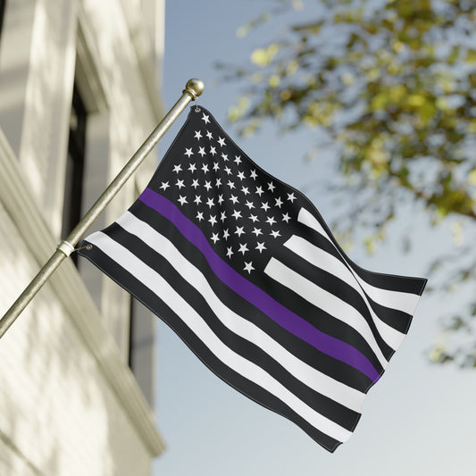24'' × 36'' USA Thin Purple Line American Flag with Grommets
