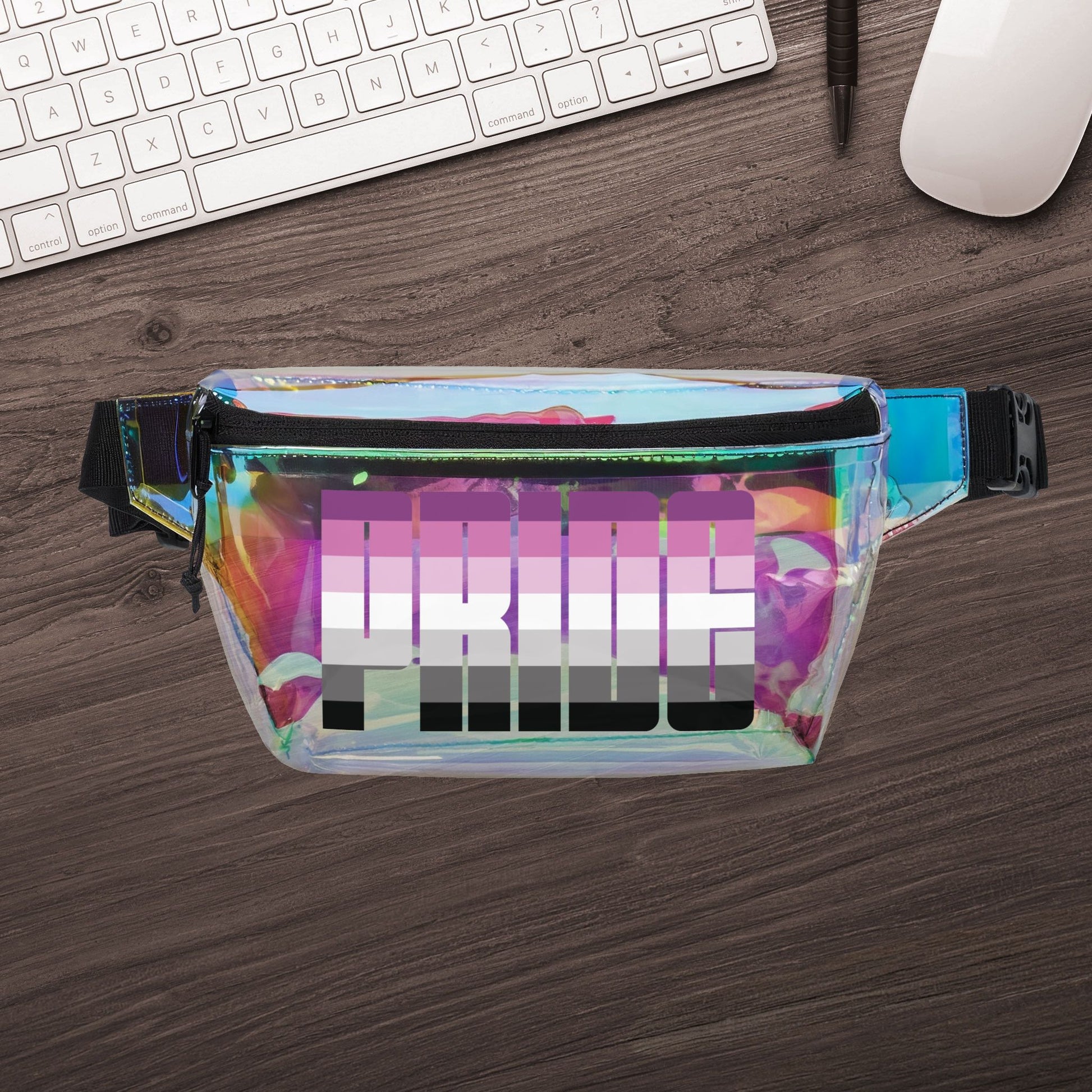 Straight Queer Pride Clear Fanny Pack