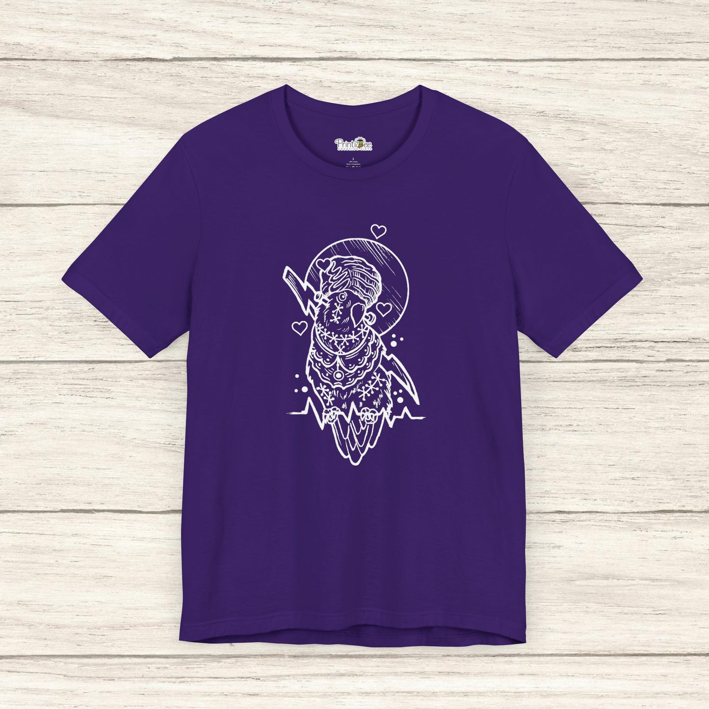 Bride of Frankenstein Lovebird, Line Art Tee