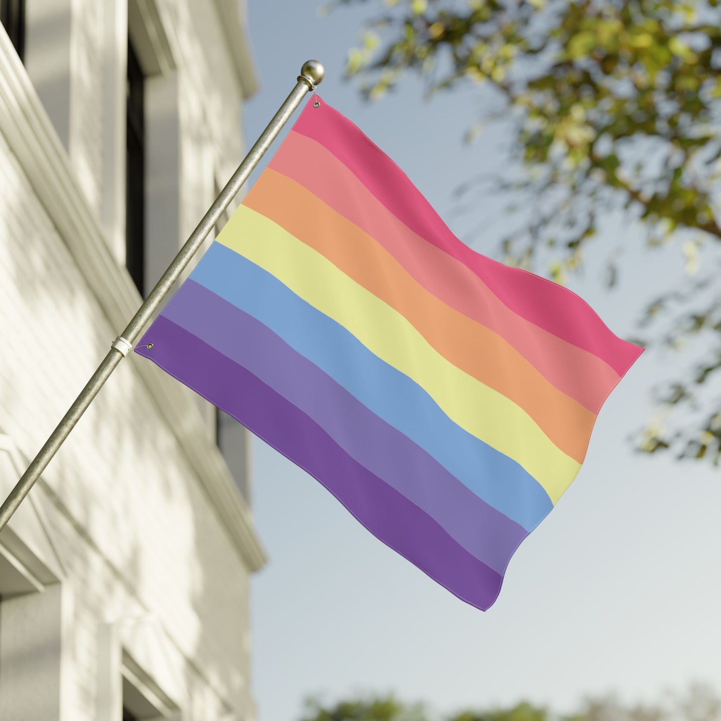 30'' × 40'' Xenogender Pride Stripes Flag with Grommets