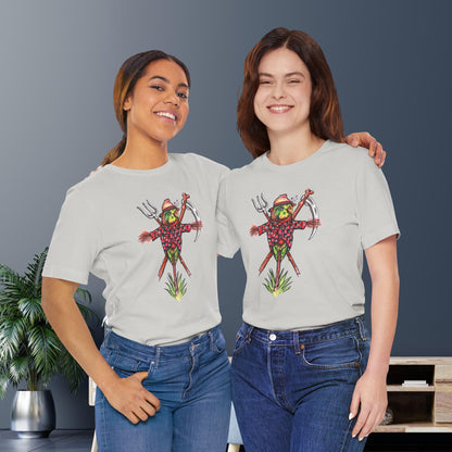 Scarecrow Lovebird, Hand-Drawn & Hand-Colored Tee