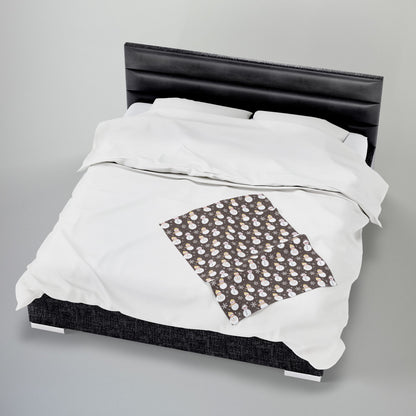 Pangender Pride Snowmen Velveteen Plush Blanket